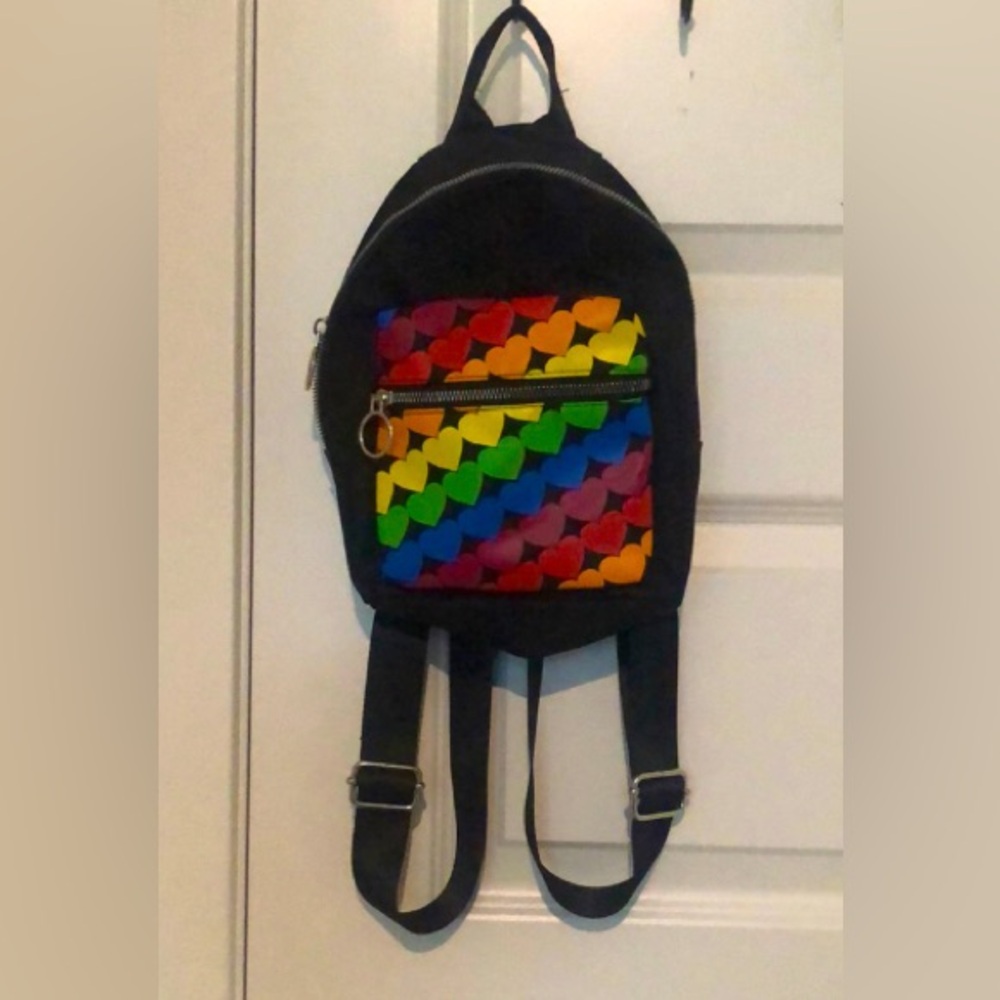 Rainbow Hearts Mini Backpack